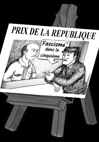 chevalet dessin du prix de la république `fascisme` dans la 5eme